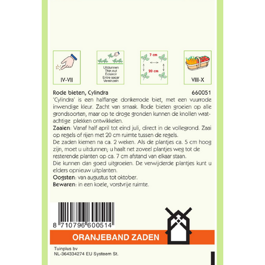 OBZ Rode Bieten cylindra