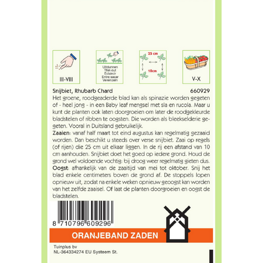 OBZ Rode Snijbiet Rhubarb Chard