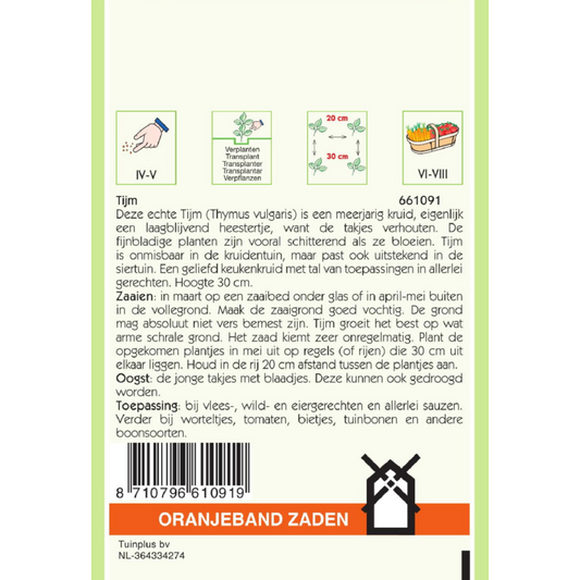 OBZ Tijm Thymus vulgaris
