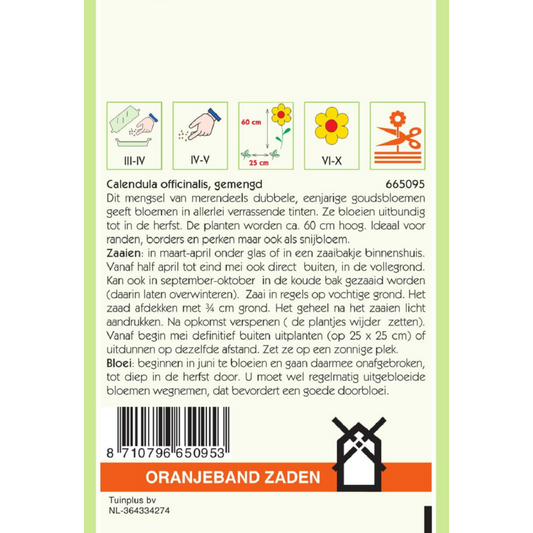 OBZ Calendula, Goudsbloem gemengd