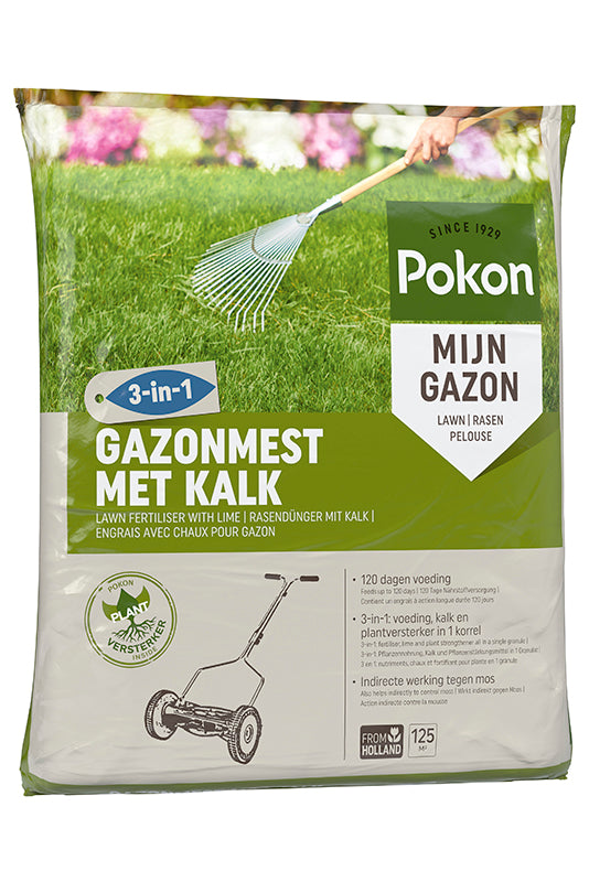 Pokon Gazonmest met kalk 3-in-1