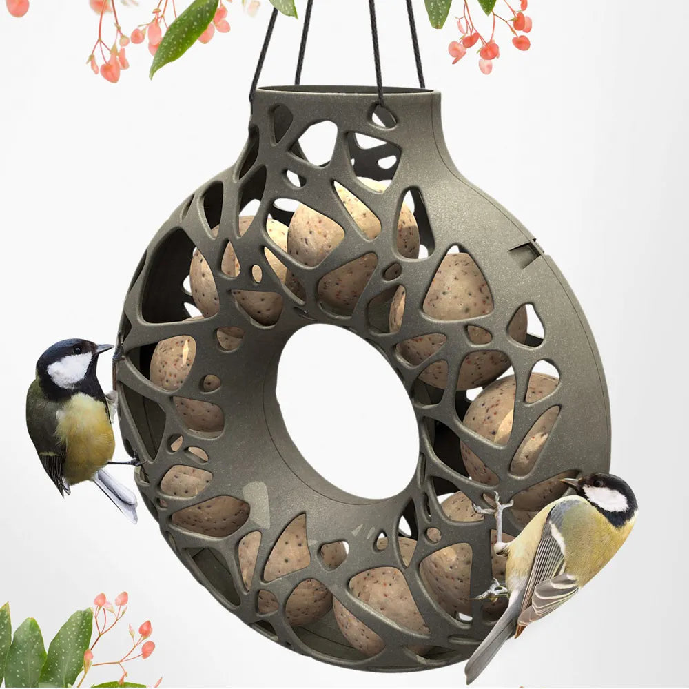 Vetbolhouder YARA kunststof grijs rond