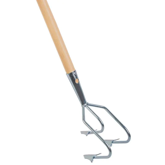 Cultivator - Verzinkt - 3 tanden - Essenhouten steel - 160 cm