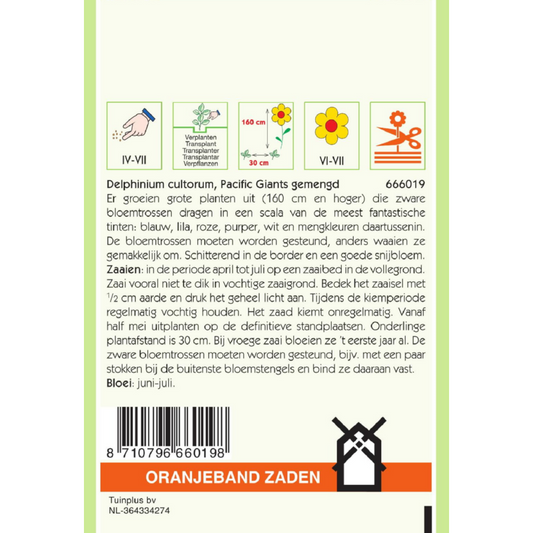 OBZ Delphinium, Ridderspoor Pacific Giants