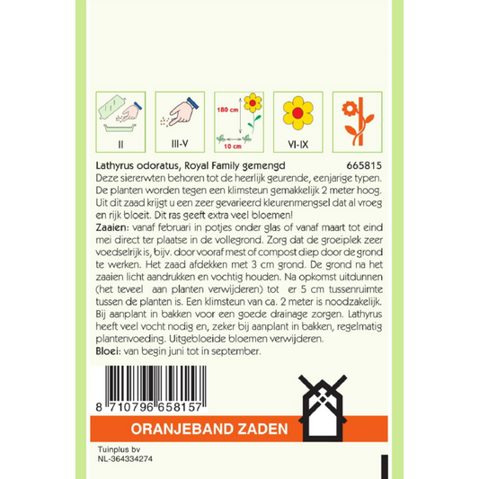 OBZ Lathyrus, Reuk- of siererwt Royal gemengd