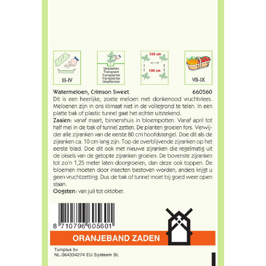 OBZ Watermeloenen Crimson Sweet
