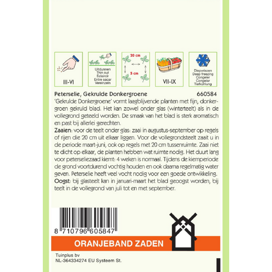 OBZ Peterselie Gekrulde Donkergroene
