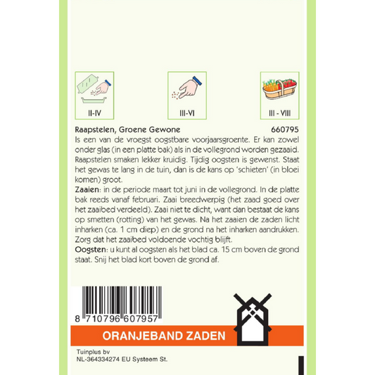 OBZ Raapstelen Groene Gewone