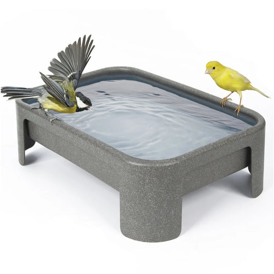 Voer-/waterbak JOHAN kunststof grijs