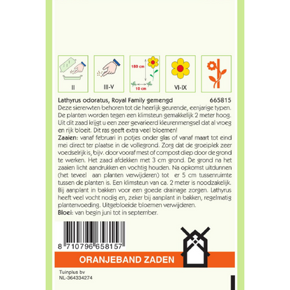 OBZ Lathyrus, Reuk- of siererwt Royal gemengd